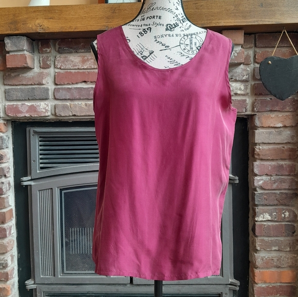 Daniel Hechter Deep Pink Sleeveless Top - Picture 1 of 4